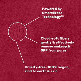 Lifestyle image of MakeUp Eraser being used to remove makeup