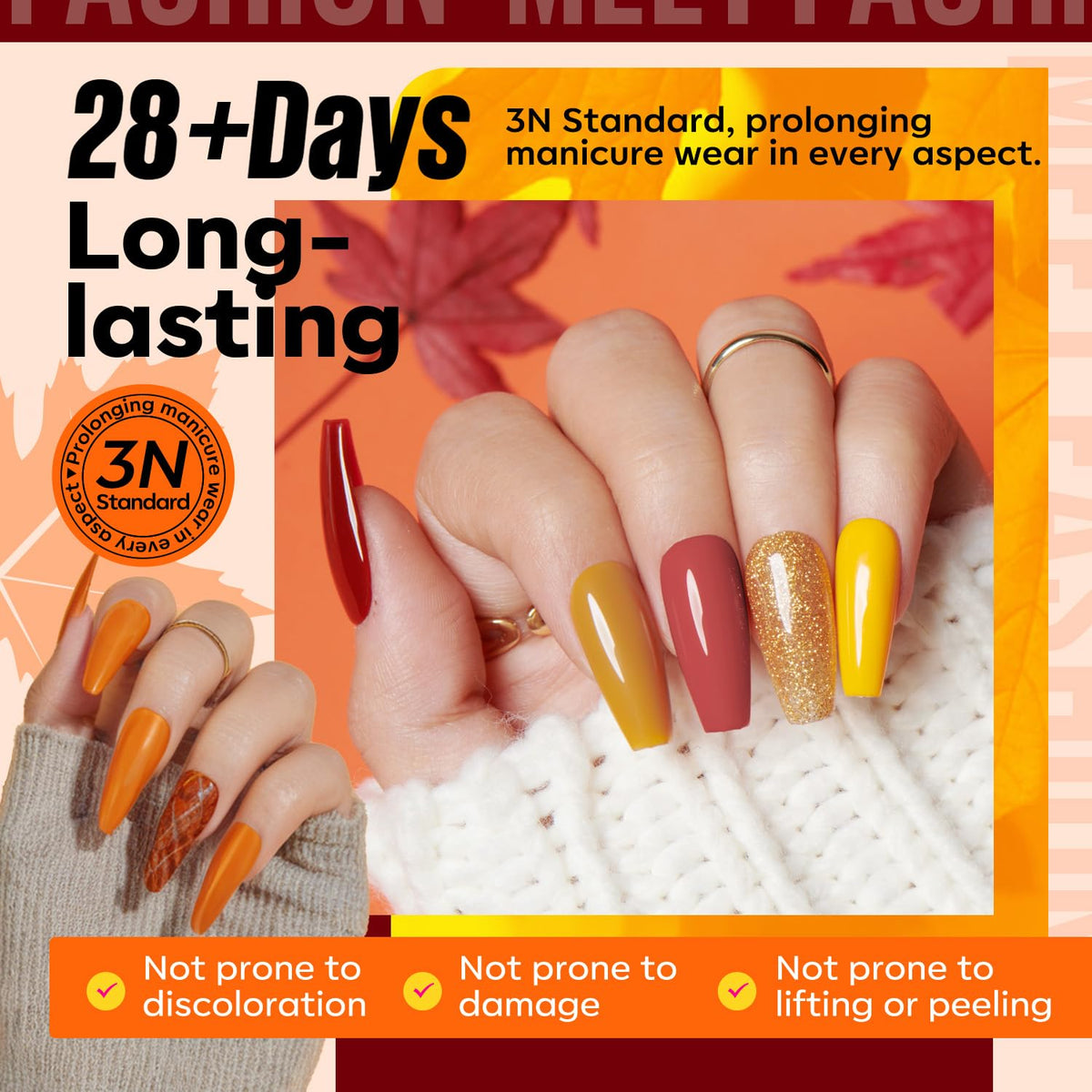 Lifestyle image of MEFA Gel Nail Polish Kit in use