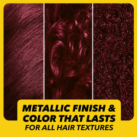 Lifestyle image of model with Cherry Red hair using Got2B Metallics