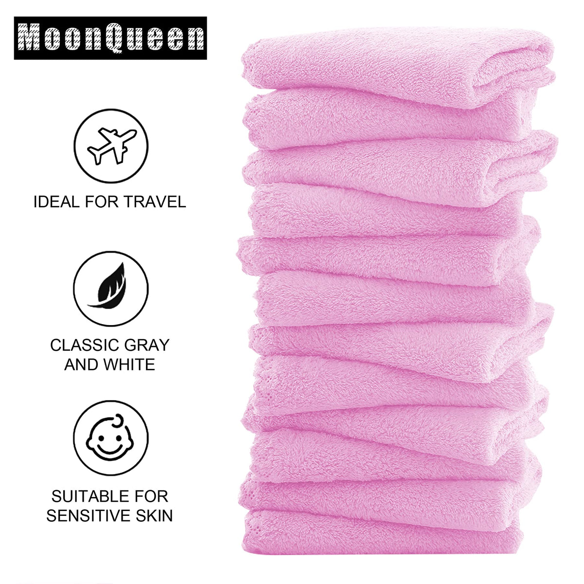Lifestyle image of MOONQUEEN Microfiber Facial Cloth in use