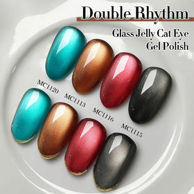 Lifestyle image of nails done with Double Rhythm Cat Eye Gel Polish