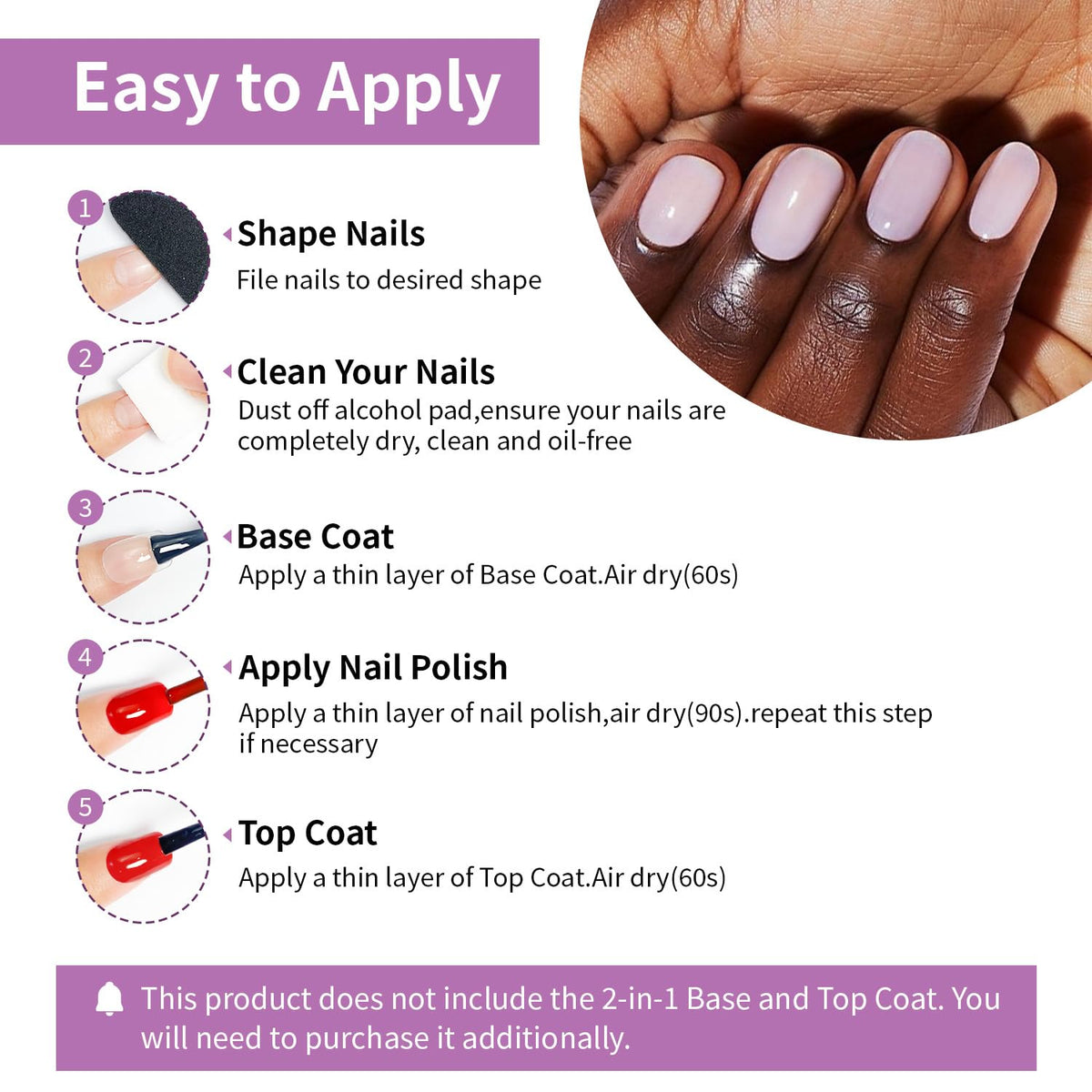Lifestyle image of nails painted with OpenLive nail polish