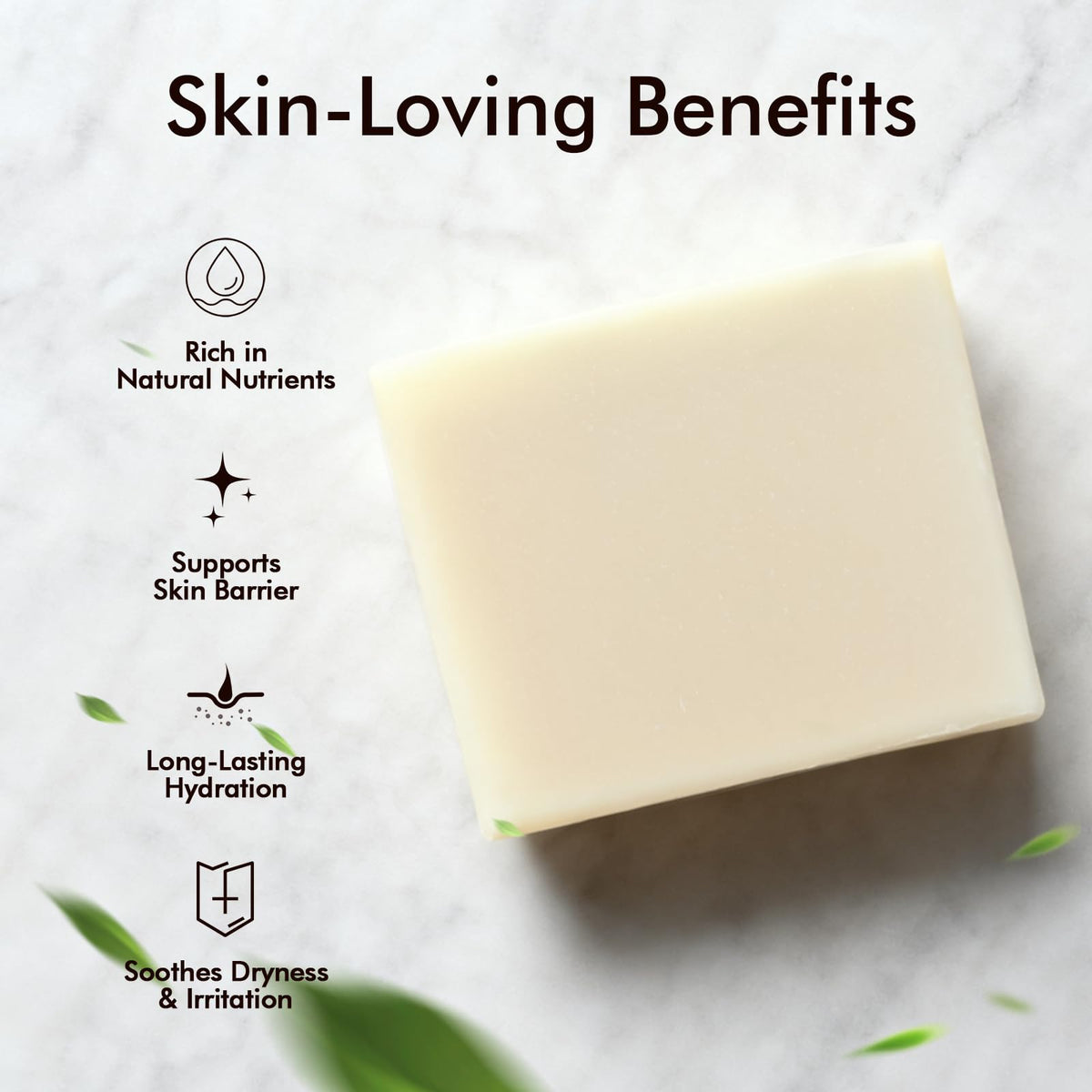 Lifestyle image of NATURAL AMOR Unscented Tallow Soap in a bathroom setting