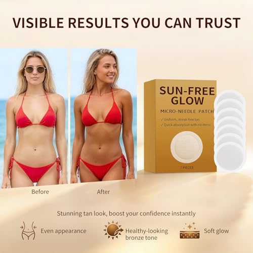 Lifestyle image of NBDIB tanning patches in use