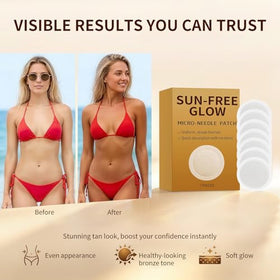 Lifestyle image of NBDIB tanning patches in use