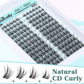 Lifestyle image of Newcally Cluster Lashes applied on model