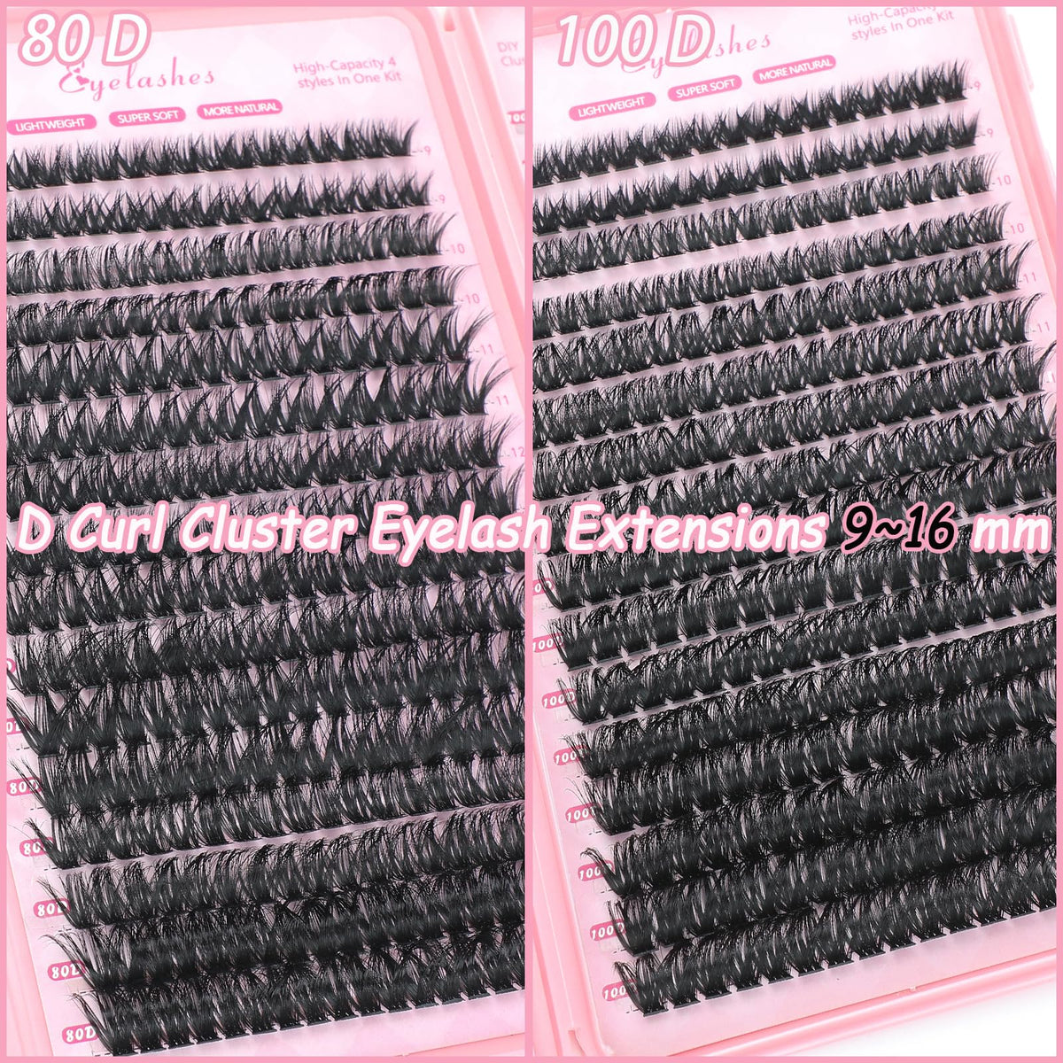Lifestyle image of OLLAVO Lash Clusters applied on model