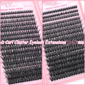 Lifestyle image of OLLAVO Lash Clusters applied on model