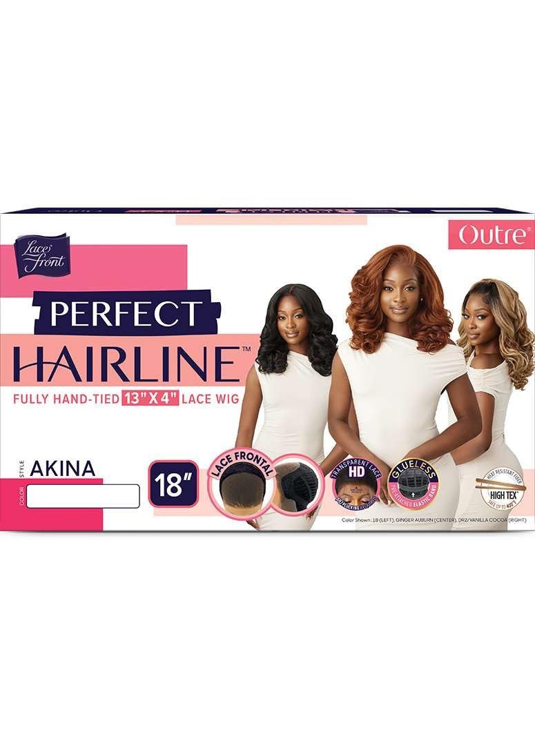 Lifestyle image of Outre Lace Front Wig Akina worn by a model