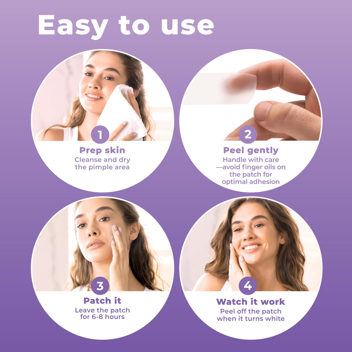 Lifestyle image of PatchRx patches on skin