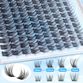 Lifestyle image of PHKERATA lash clusters applied on model