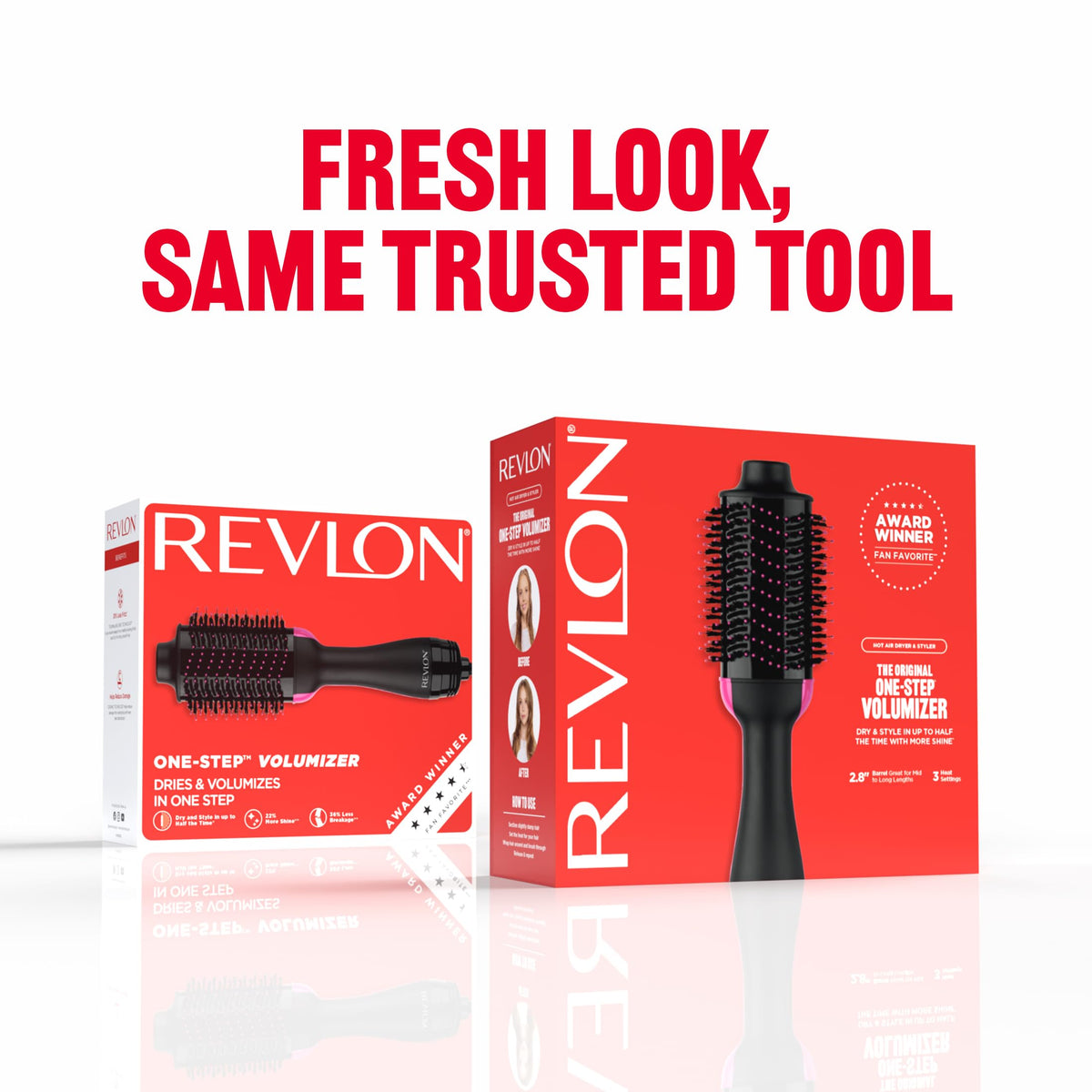 Lifestyle image of REVLON One-Step Volumizer in a bathroom setting