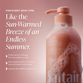 Lifestyle image of Saltair Body Wash in a shower setting