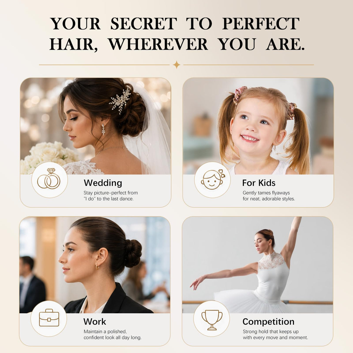 Lifestyle image of Samnyte Hair Finishing Stick on a vanity