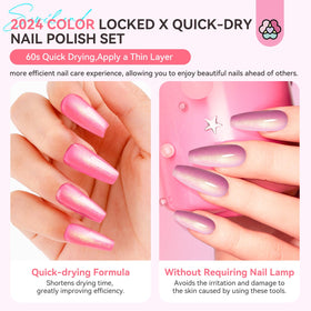 Lifestyle image of SAVILAND nail polish set at a summer party