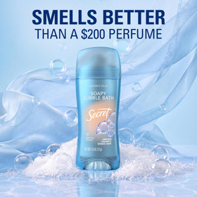 Lifestyle image of Secret Antiperspirant Deodorant in a bathroom setting