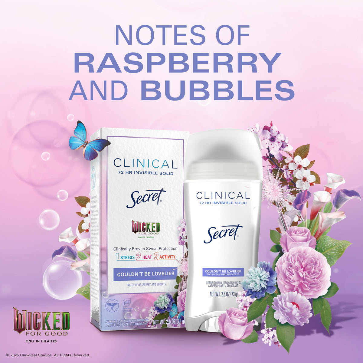 Lifestyle image of Secret Clinical Strength Antiperspirant Deodorant on a bathroom counter