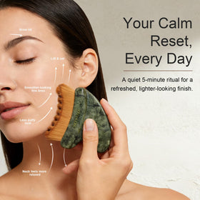Lifestyle image of SEFVAKO Lymphatic Contour Face Brush in use