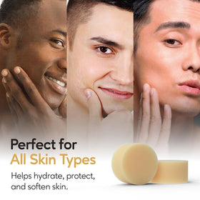 Lifestyle image of shaving with Henry Cavendish soap