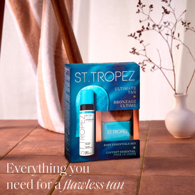 Lifestyle image of St.Tropez tanning kit in use