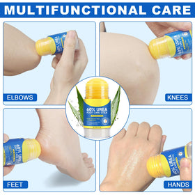 Lifestyle image of using 60% Urea Cream on feet