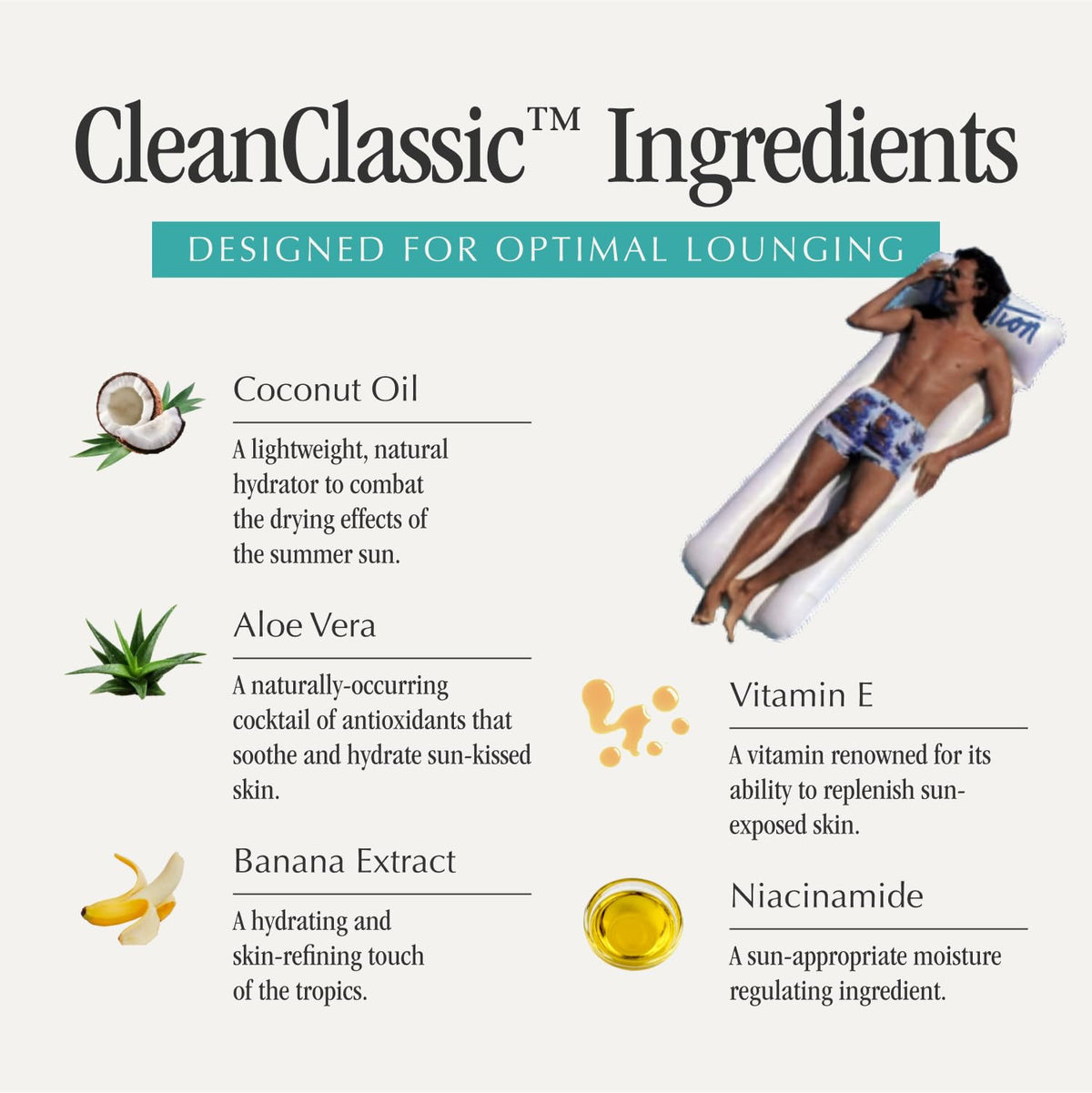 Lifestyle image of VACATION Sunscreen Lotion being applied at the beach