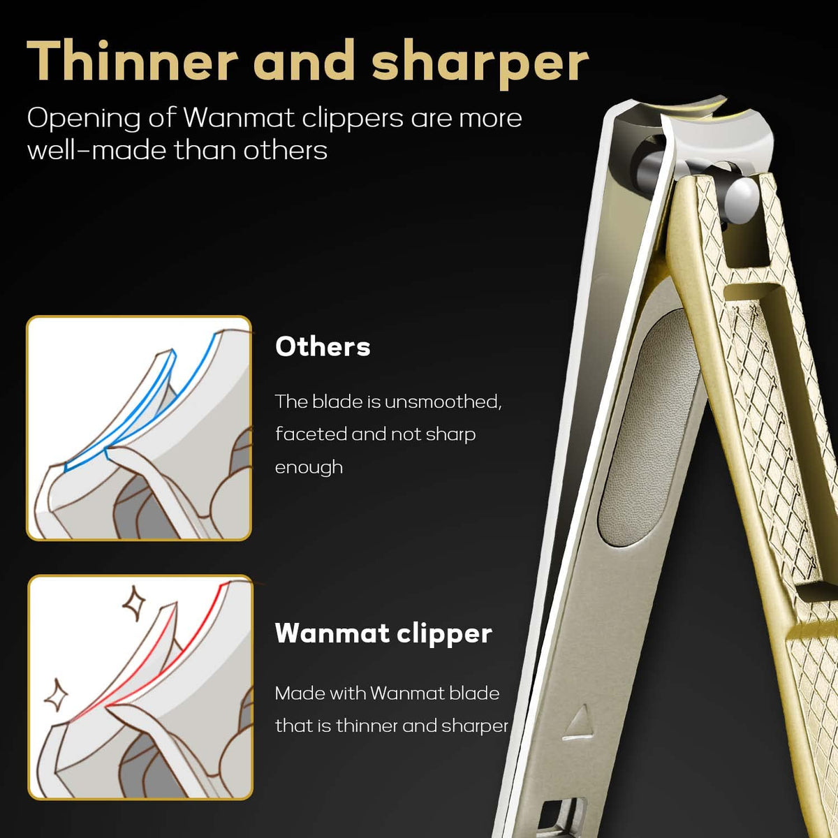 Lifestyle image of Wanmat toenail clippers being used