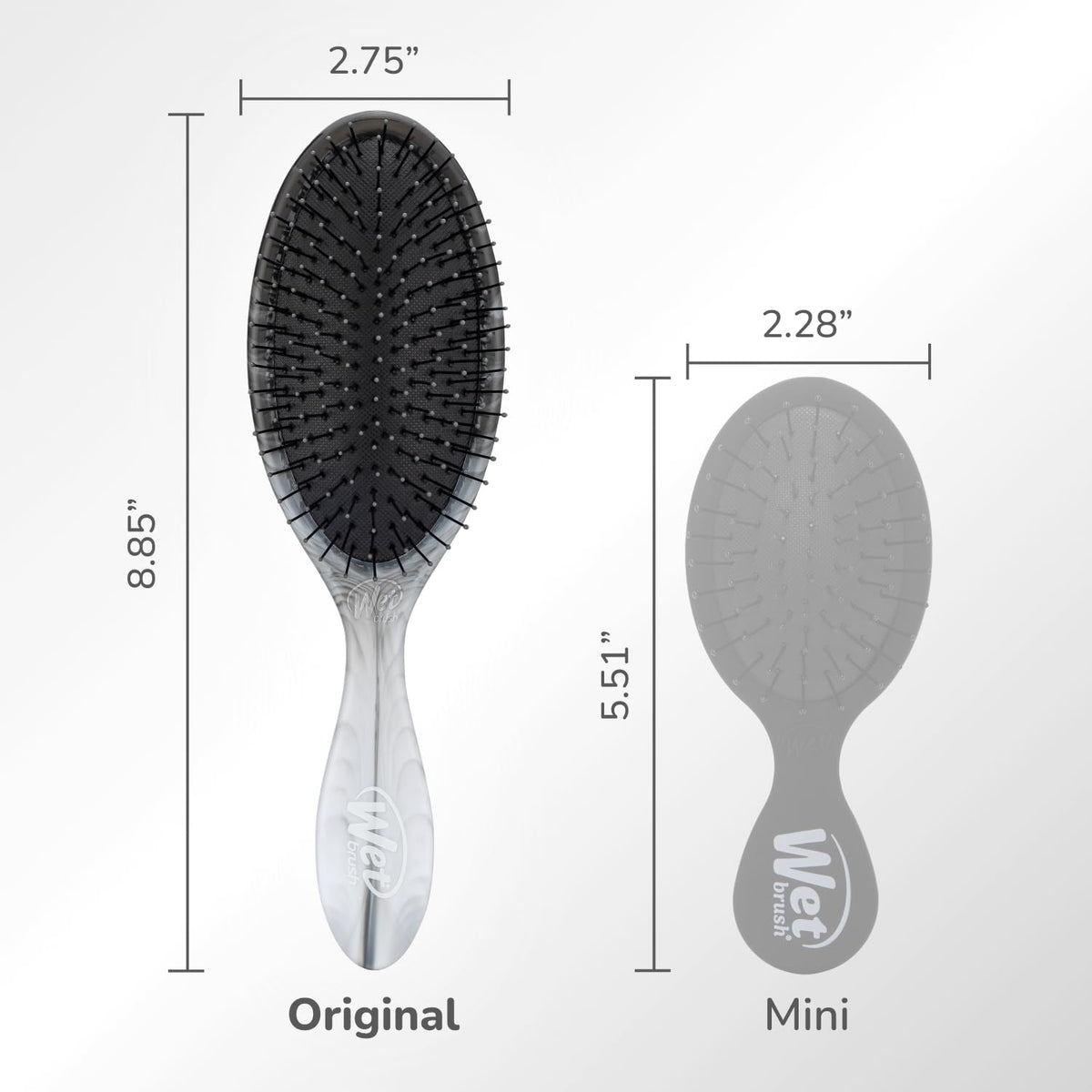 Lifestyle image of Wet Brush Original Detangler Hair Brush in use on wet hair