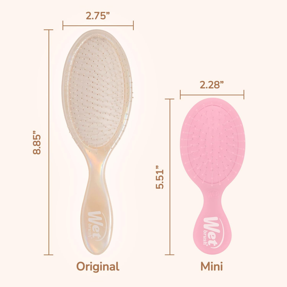 Lifestyle image of Wet Brush Original Detangler in use on wet hair
