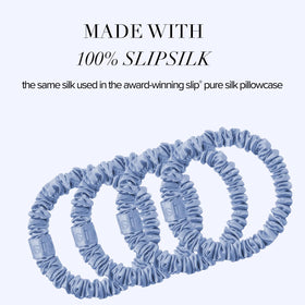 Lifestyle image of woman using SLIP silk scrunchie
