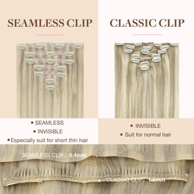 Lifestyle image of woman wearing GOO GOO Clip in Hair Extensions