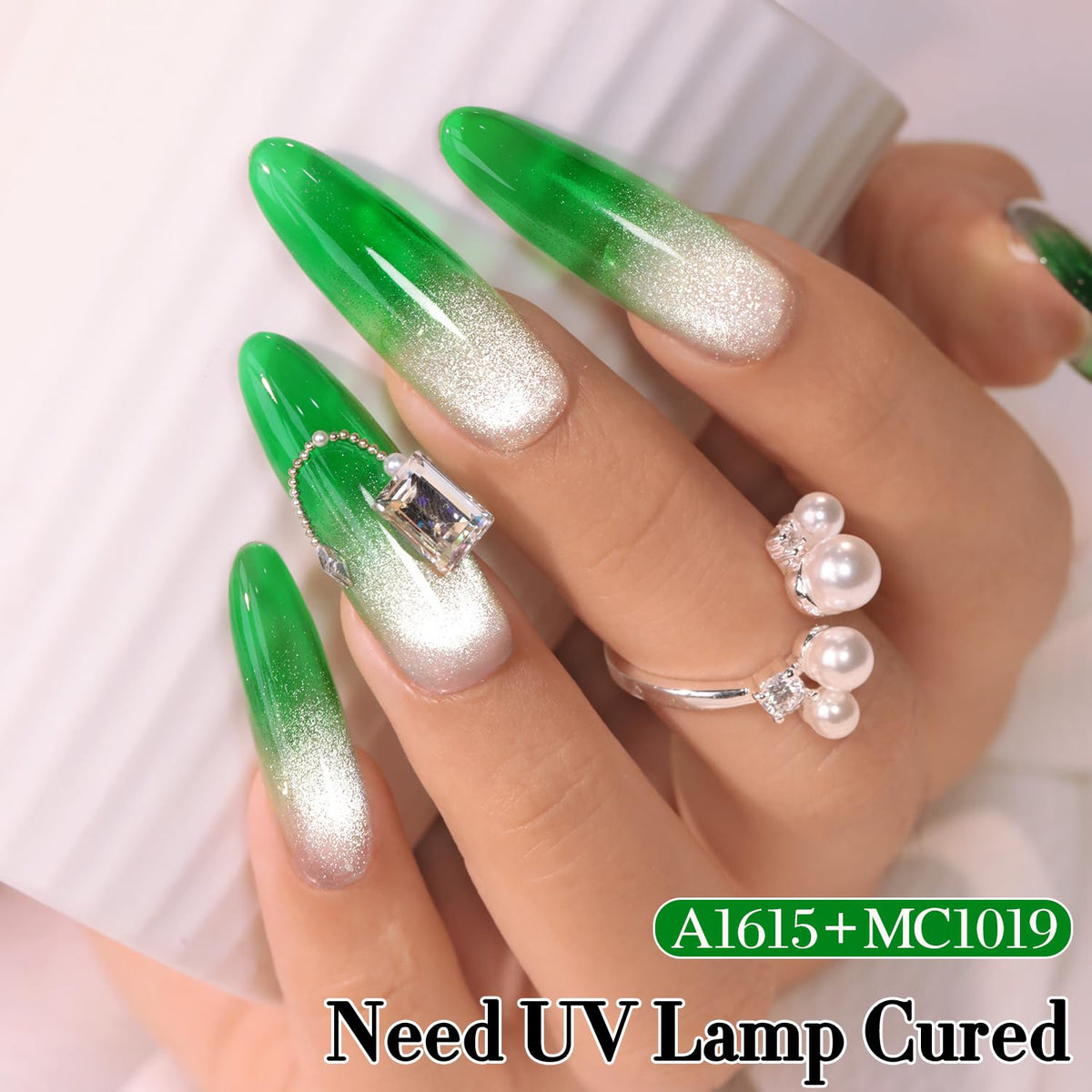 Lifestyle scene of applying Double Rhythm Jelly Gel Polish at home