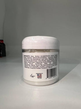 Lifestyle scene of applying Mama Bear Oasis Magnesium Cream
