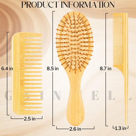 Lifestyle scene of GAINWELL bamboo brushes on a vanity