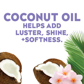 Lifestyle scene of OGX Coconut Oil Hair Mist on vanity