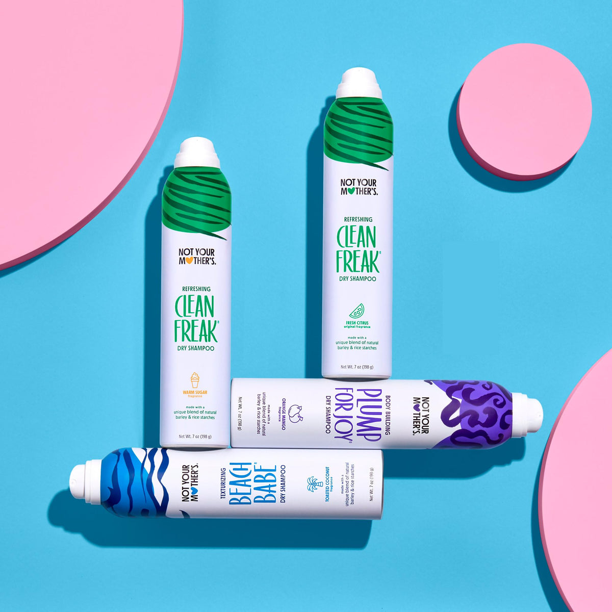 Lifestyle scene of using Not Your Mother's Dry Shampoo