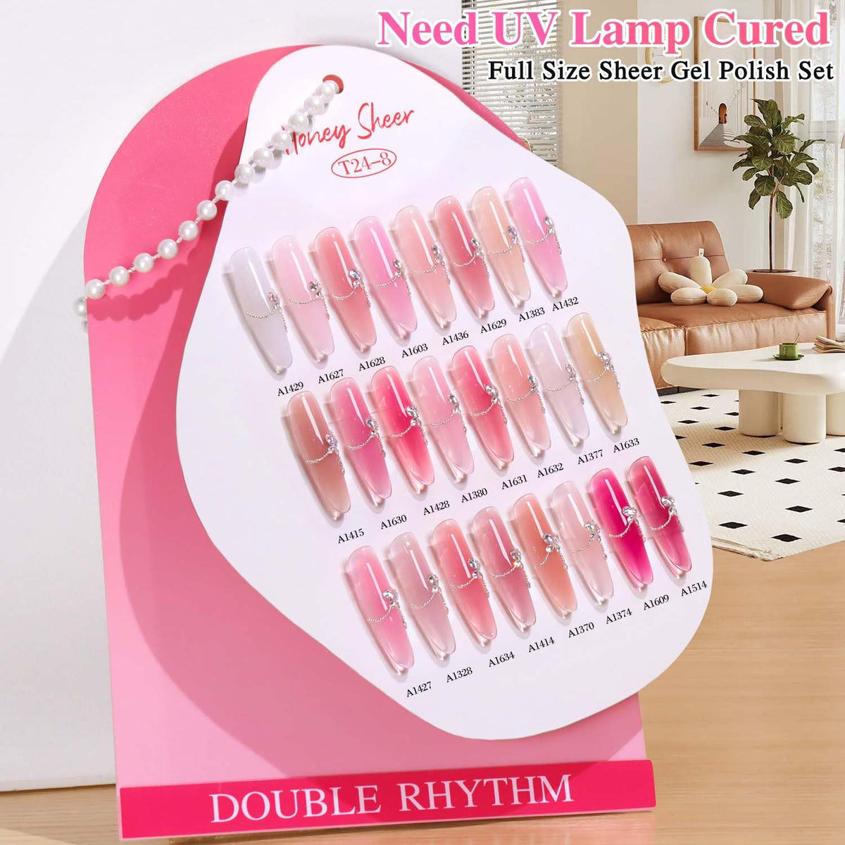 Lifestyle scene of women enjoying nail art with Double Rhythm gel polish