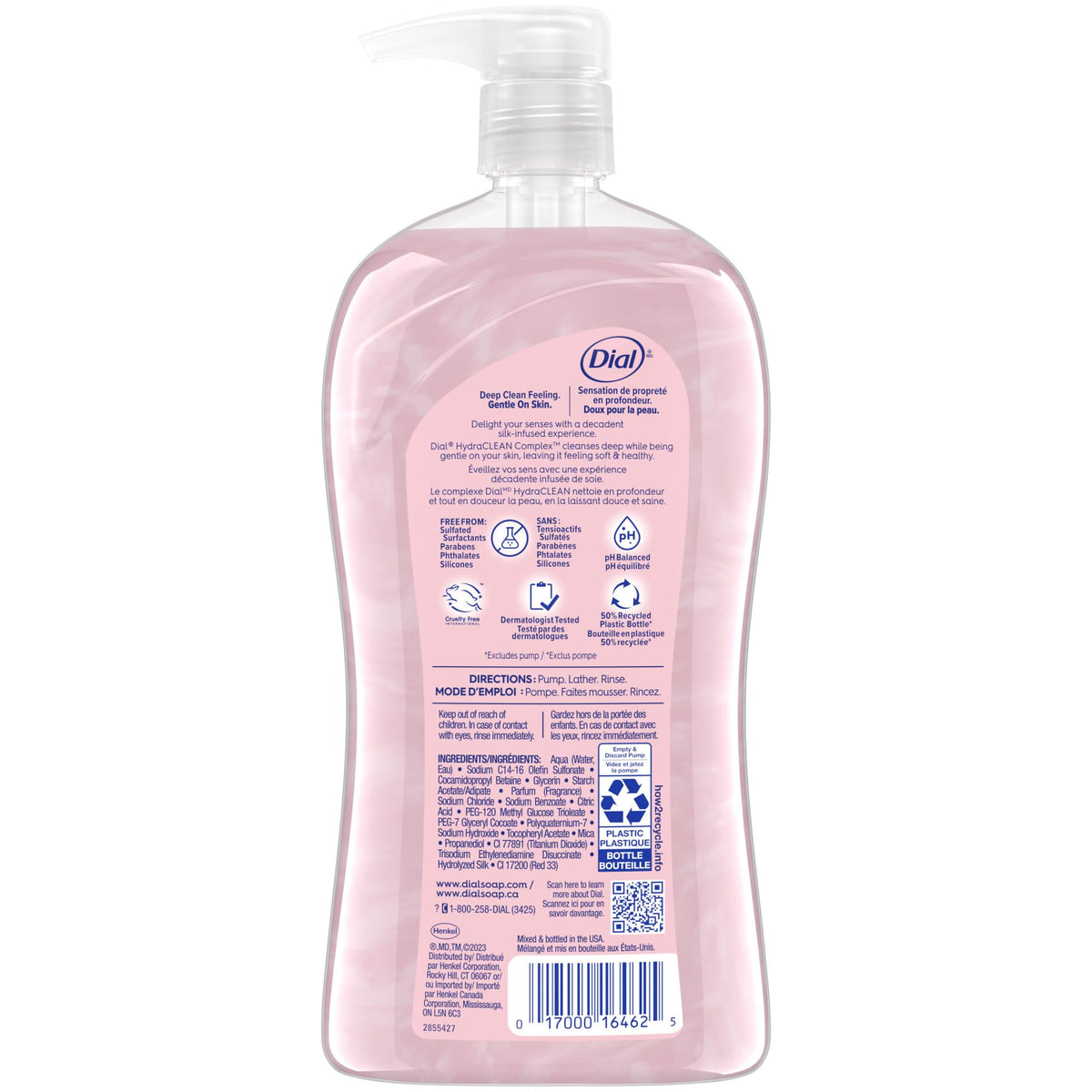 Lifestyle scene using Dial Body Wash in a shower