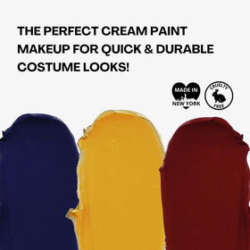 Lifestyle scene using Mehron Halloween makeup for a costume