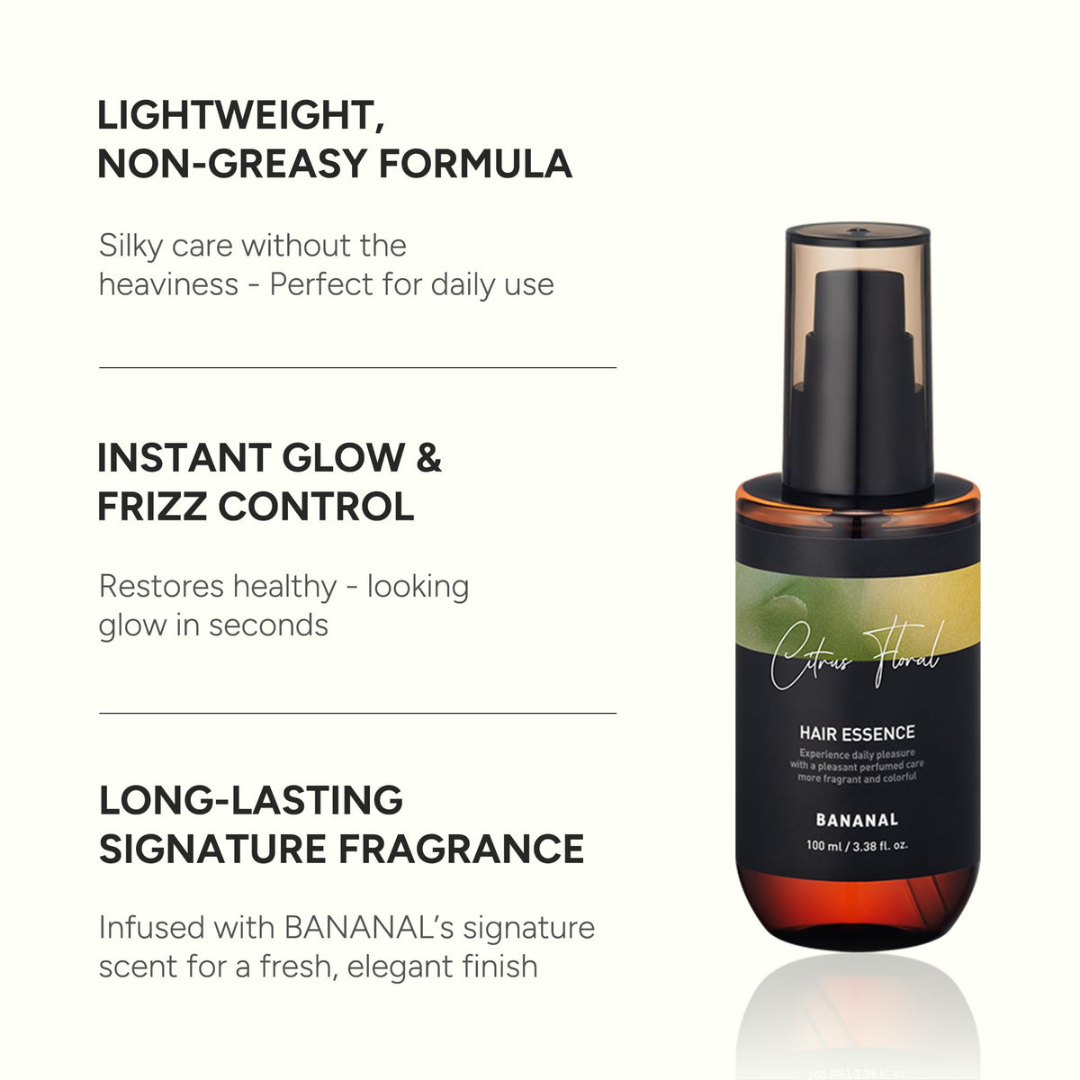 Lifestyle scene with BANANAL Hair Serum in a bathroom setting
