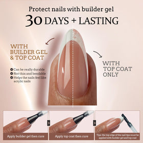 Lifestyle scene with BTARTBOXNAILS White French Tip Press On Nails