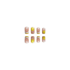 Lifestyle scene with CTTHNBD press on nails applied on hands