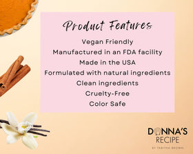 Lifestyle scene with Donna's Recipe Sweet Potato Pie Hair Butter