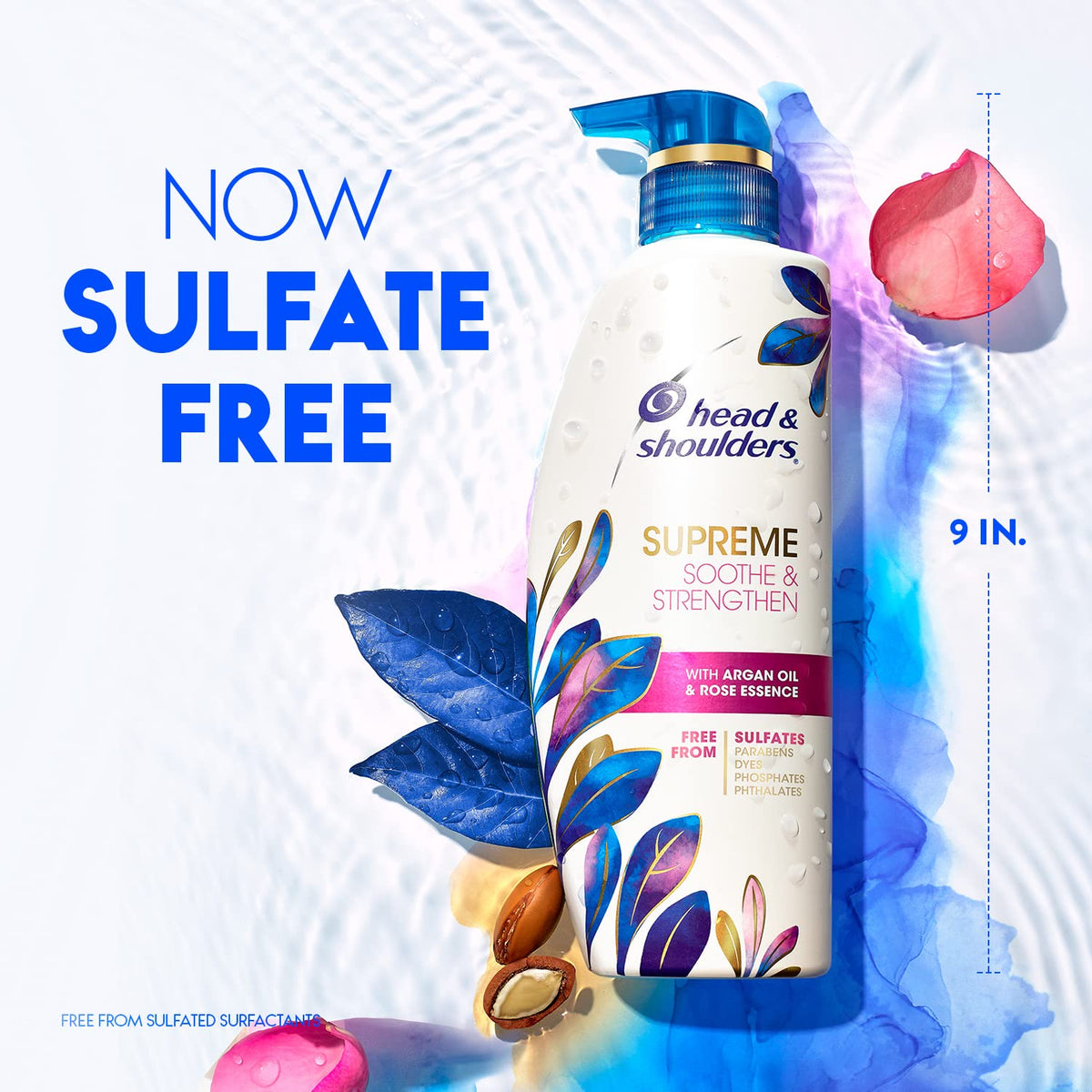 Lifestyle scene with Head & Shoulders Anti-Dandruff Shampoo in bathroom