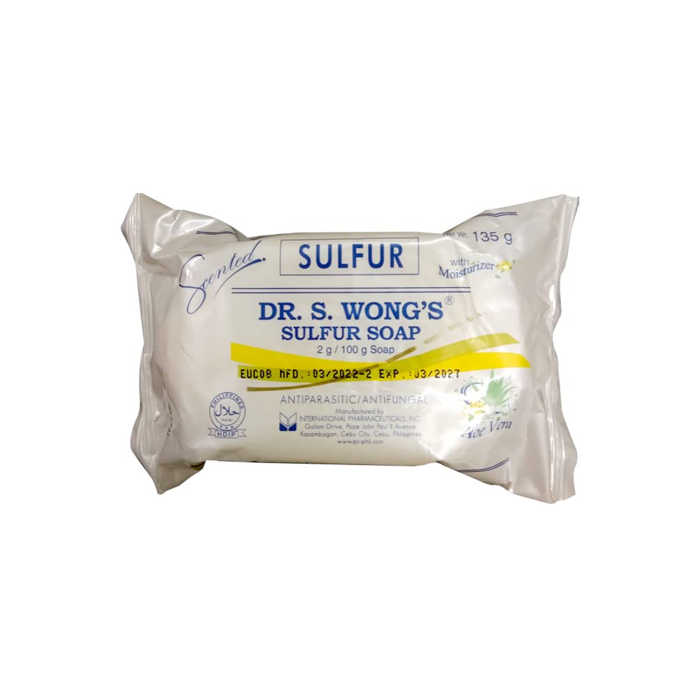 Lifestyle scene with International Pharmaceuticals Inc. Scented Sulfur Soap in a bathroom setting