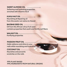 Lifestyle scene with Manucurist Green Oil Nail & Cuticle Oil