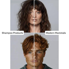 Lifestyle scene with Modern Mammals Men's Shampoo Alternative in bathroom
