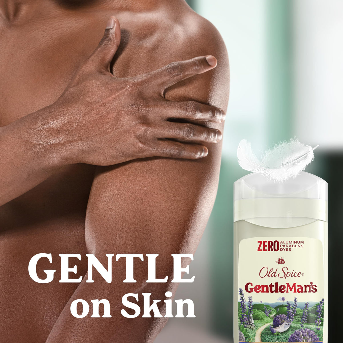 Lifestyle scene with Old Spice GentleMan's Aluminium Free Deodorant
