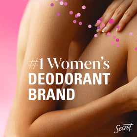 Lifestyle scene with Secret Antiperspirant Deodorant by a beach
