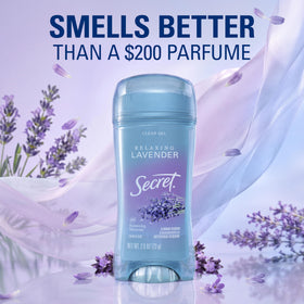 Lifestyle scene with Secret Antiperspirant Deodorant in a bathroom setting